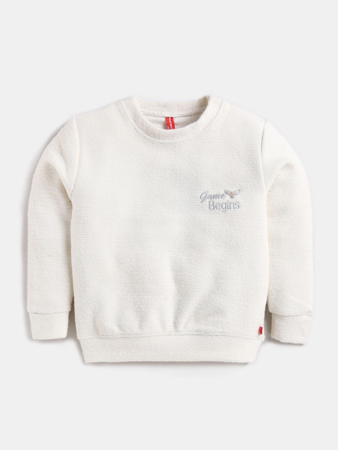 Here&Now X Game Begins Girls Fuzzy Sparkle Sweatshirt