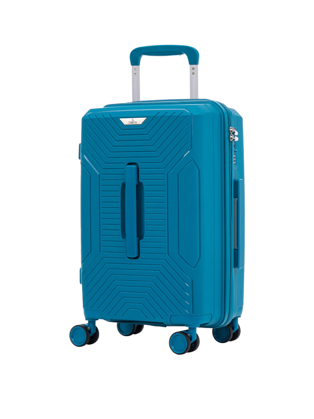 THE CLOWNFISH Skyroller Series Textured Hard-Sided Cabin Trolley Bag