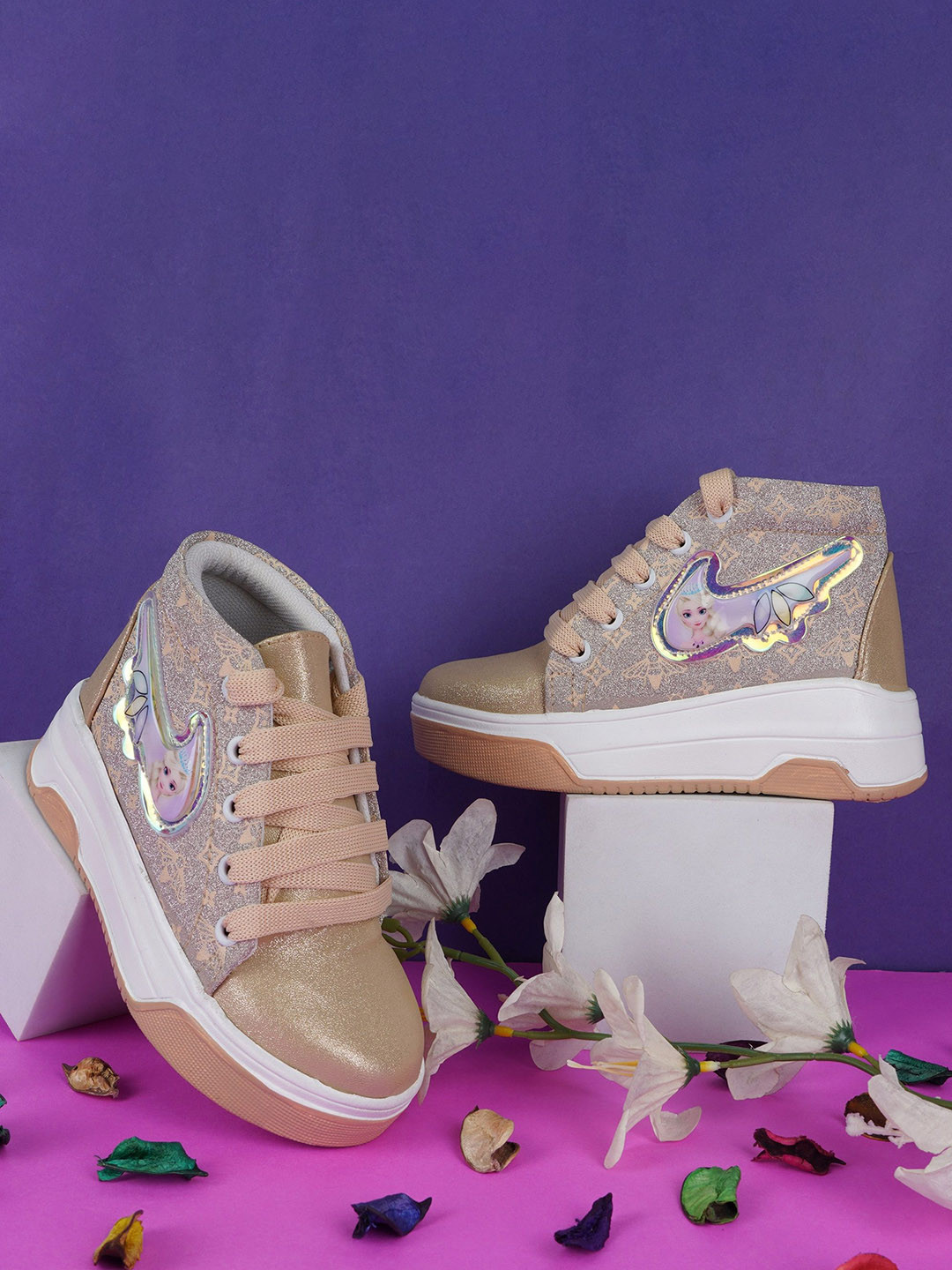 BAESD Girls Embellished Lace-Up Winter Boots