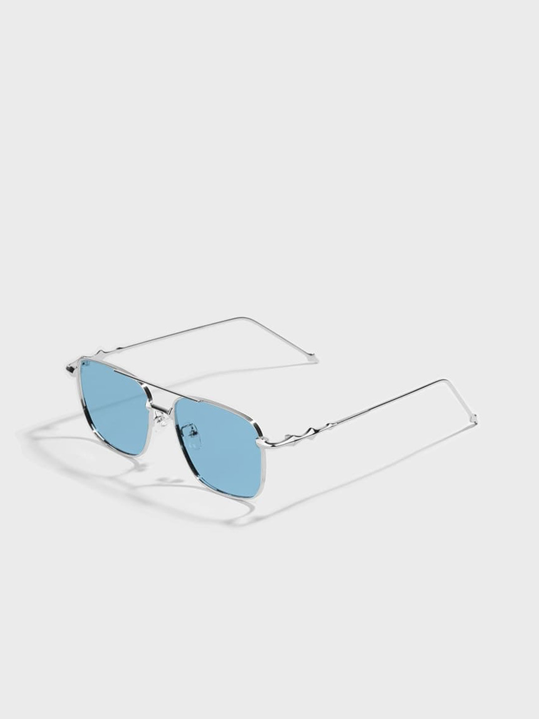 SAM & MARSHALL Unisex Rectangle Sunglasses with UV Protected Lens BRIAN_SKY_2798