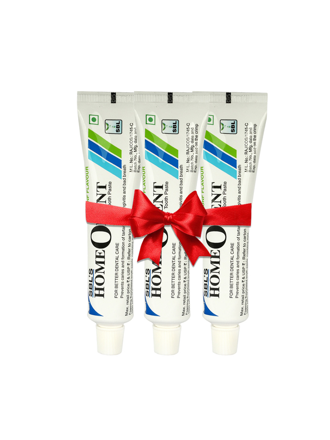 SBL Set Of 3 Homeodent Tooth Paste - Saunf Flavour - 100 g Each
