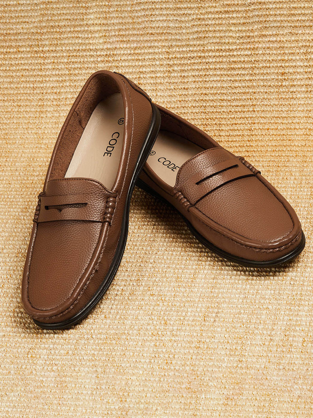 CODE by Lifestyle Men Textured Formal Loafers