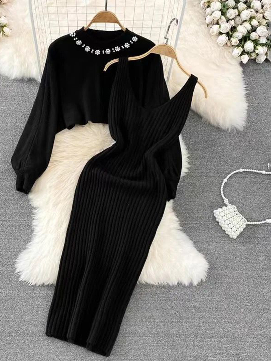 Miss Mosa By Akanksha  Black Lilith Coord Set