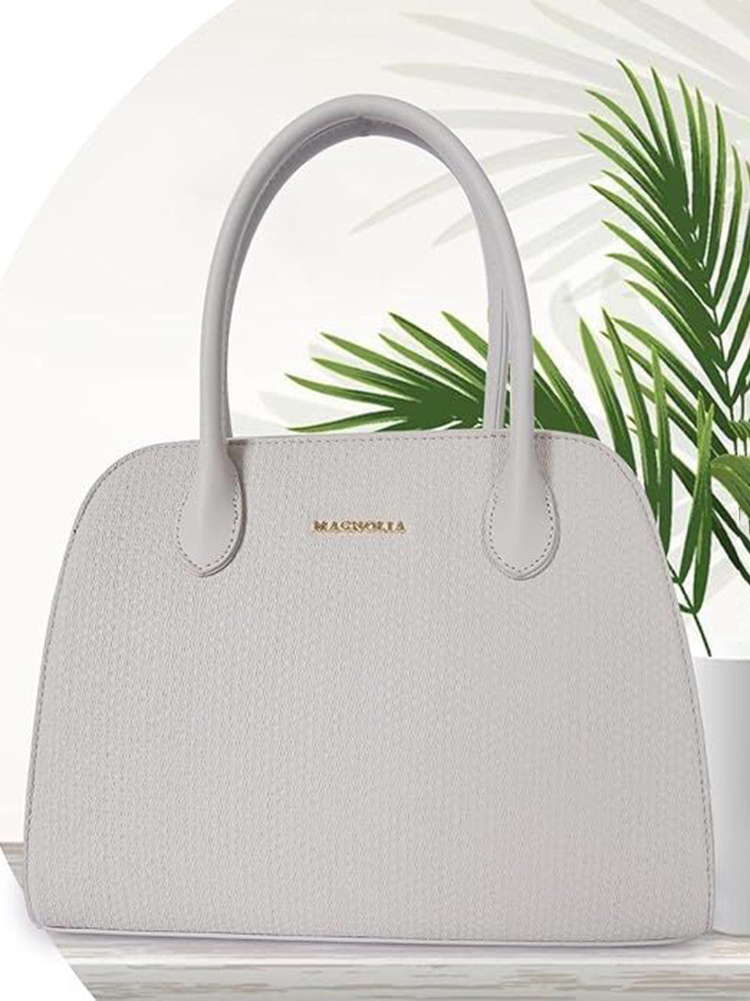 MAGNOLIA Women Textured Structured Handheld Bag