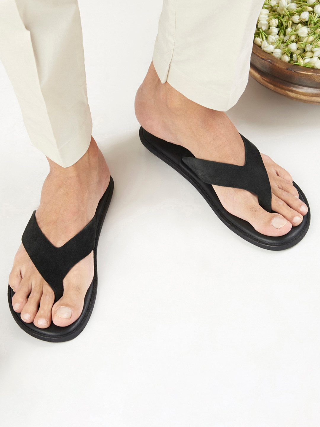 SKO Men T-Strap Flats