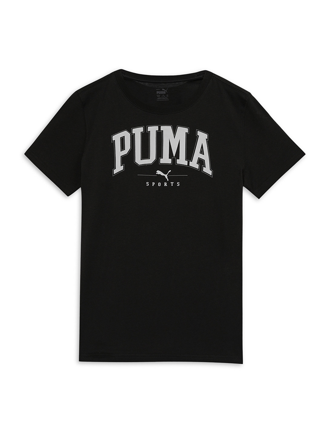 Puma Boys SQUAD Big Brand Logo Pure Cotton T-shirt