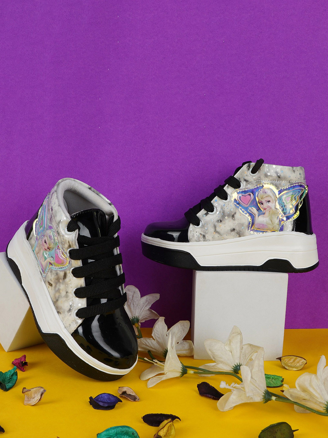 BAESD Girls Embellished Barbie Lace-Ups Regular Boots