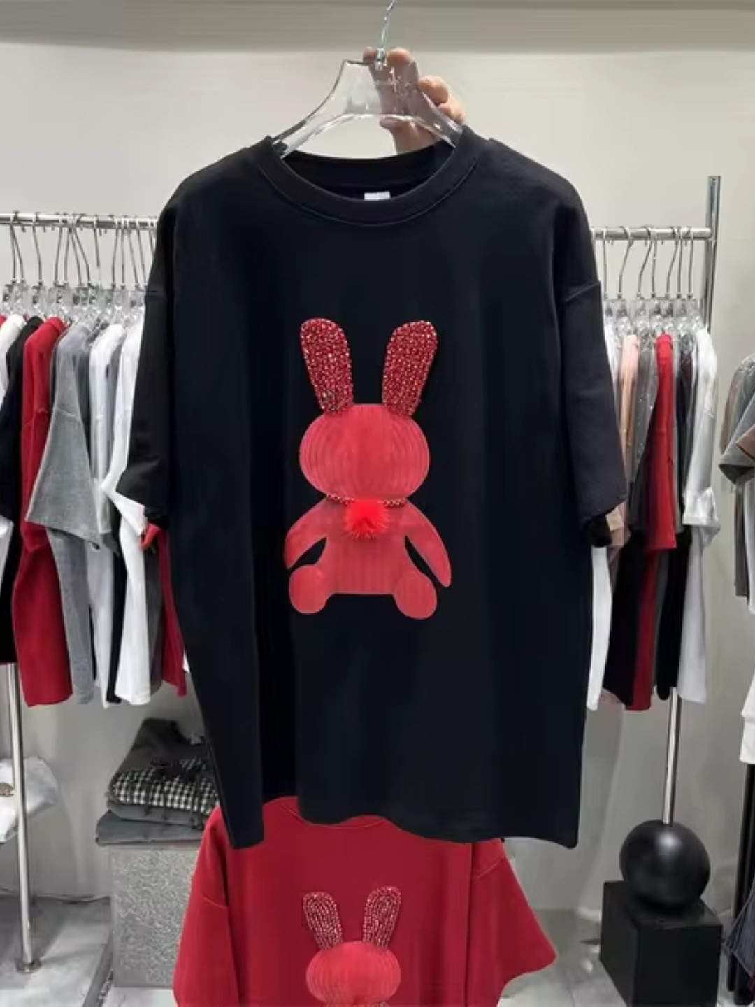 KPOP Women Round Neck Graphic Printed Top
