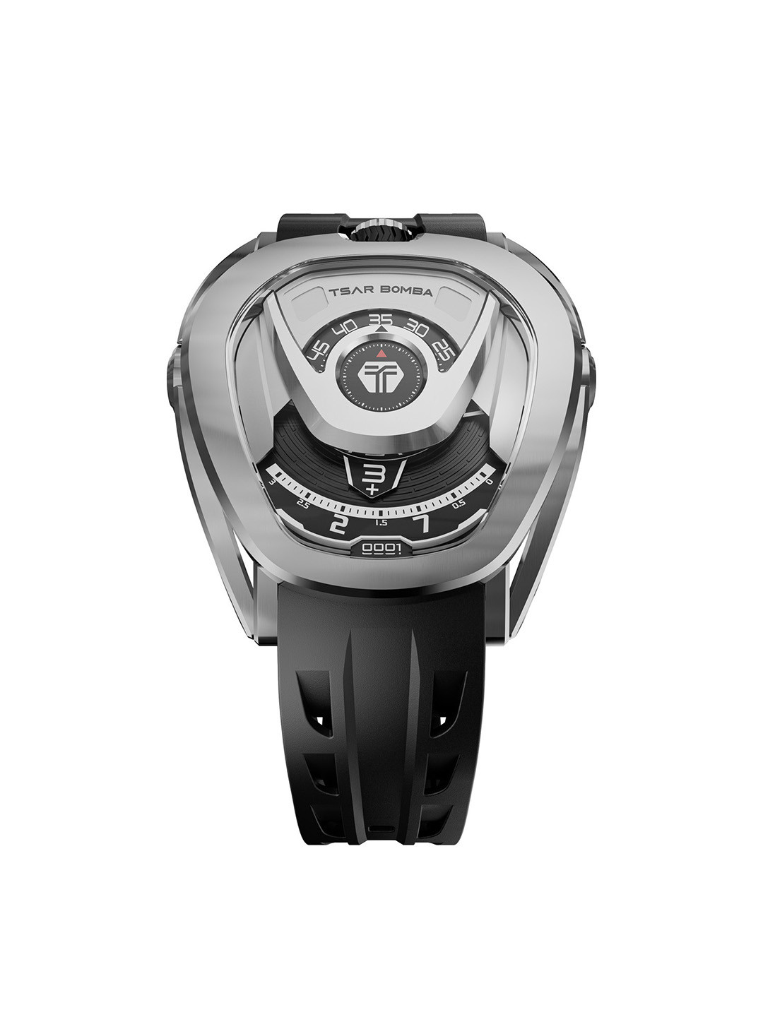 Tsar Bomba Men Brass Dial & Straps Analogue Automatic Motion Powered Watch TB8213A-02