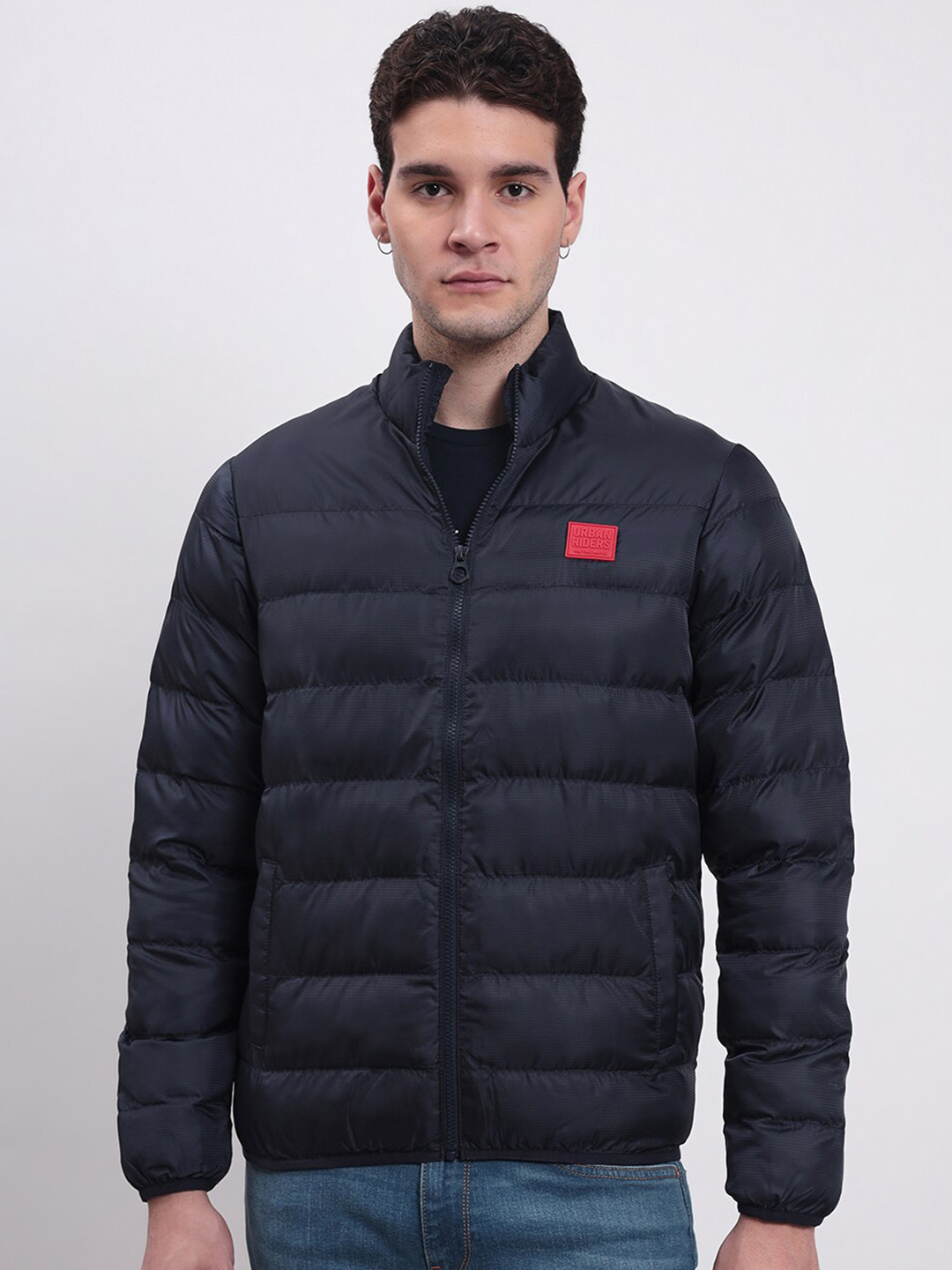 Lee Mock Collar Long Sleeve Zip Detail Puffer Jacket