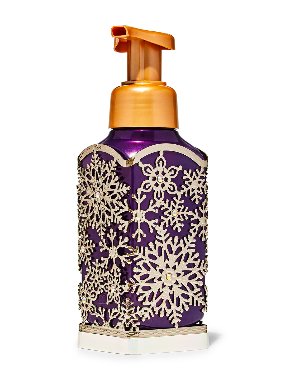 Bath & Body Works Beaded Snowflakes Sleeve Gentle Foaming Soap Holder - Purple
