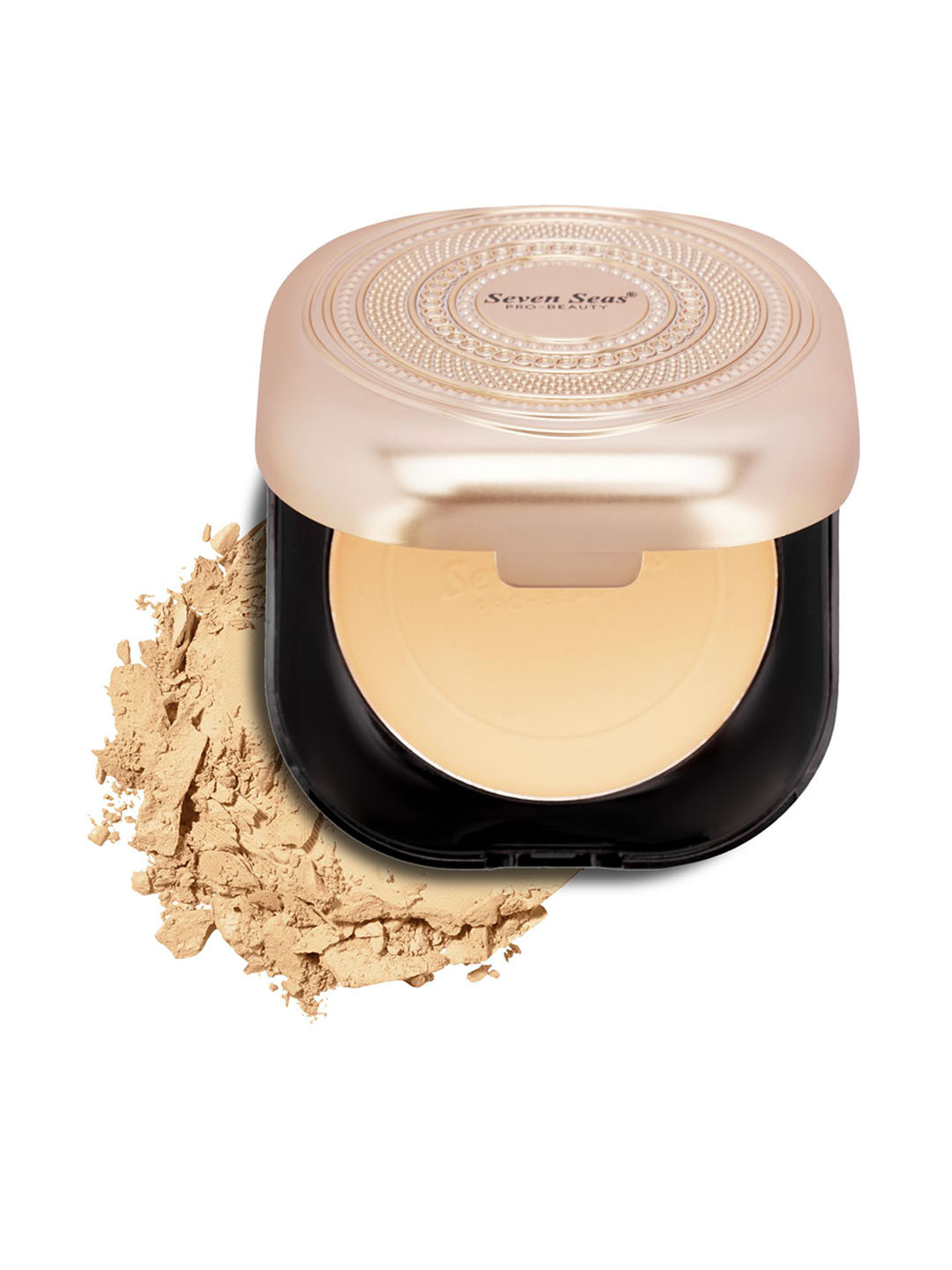Seven Seas 2 In 1 HD Full Coverage Compact Powder - 42.8 g - Nude 01