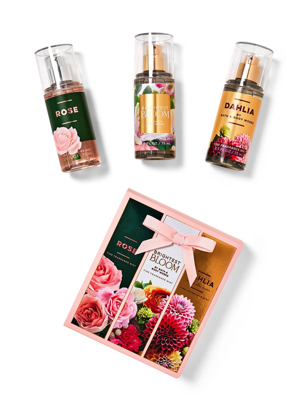 Bath & Body Works Bouquets Mini Fine Fragrance Mist Set - 225ml