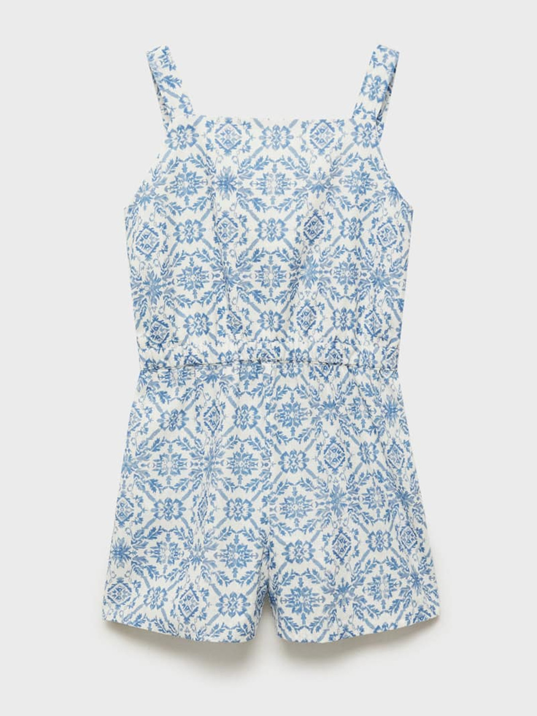 Mango Kids Girls Printed Basic Jumpsuit