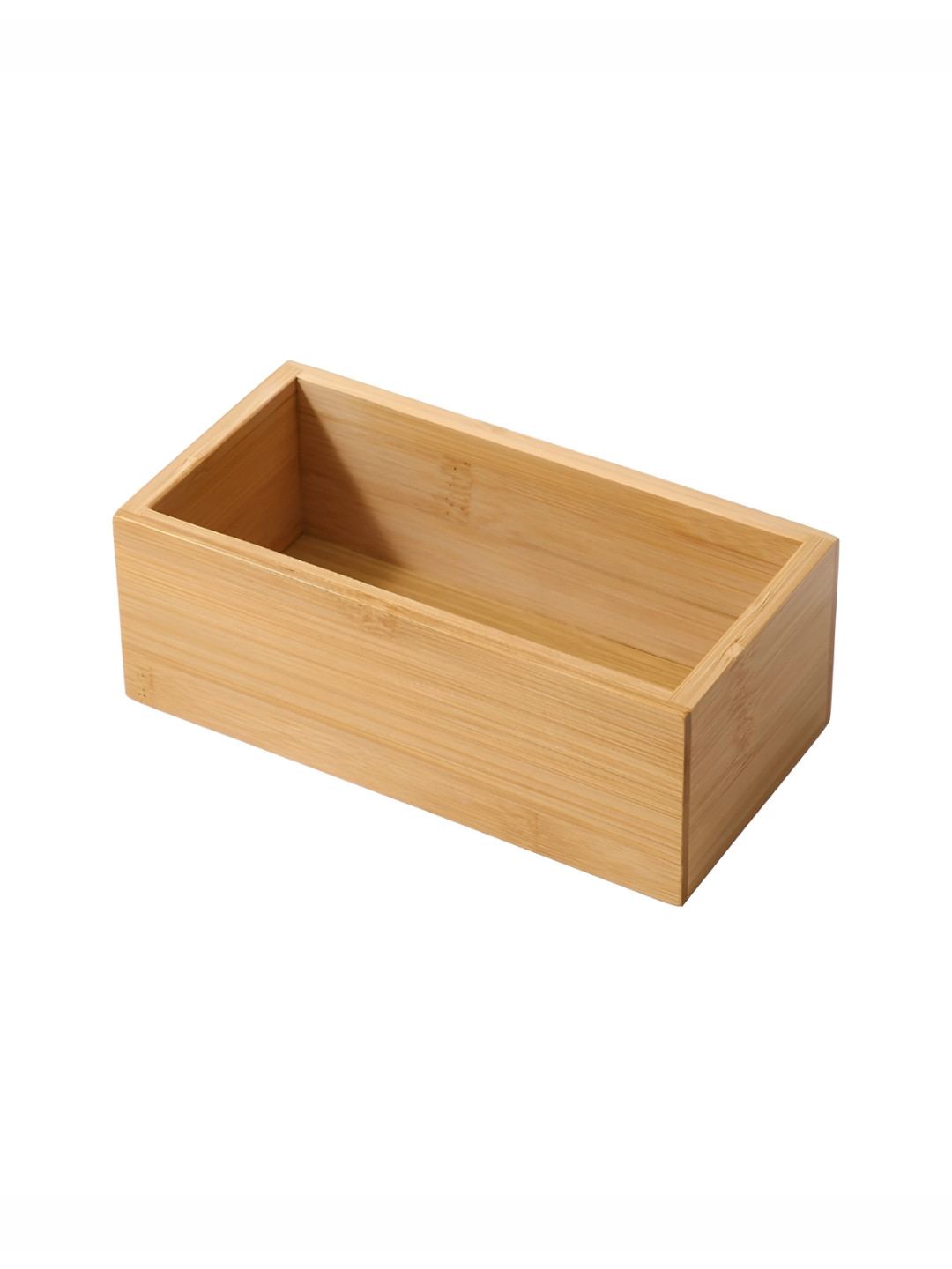 HOKIPO Brown Set of 1 Bamboo Super Strong Storage Box Organisers