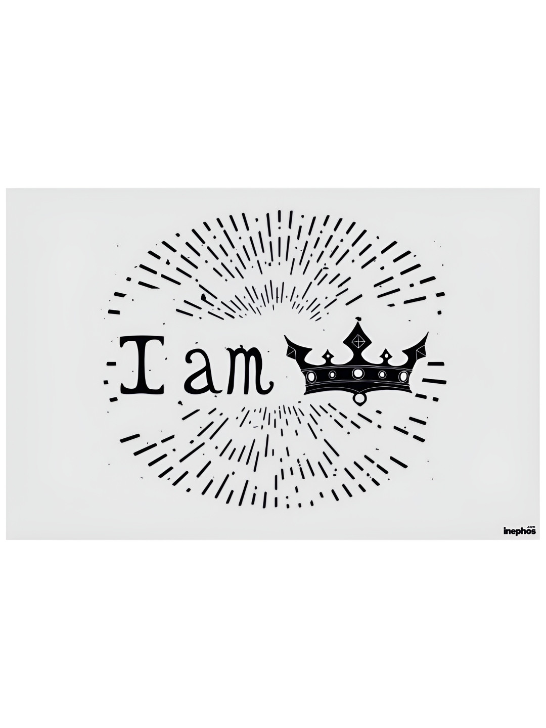 Inephos White & Black Printed Long Lasting Wall Poster