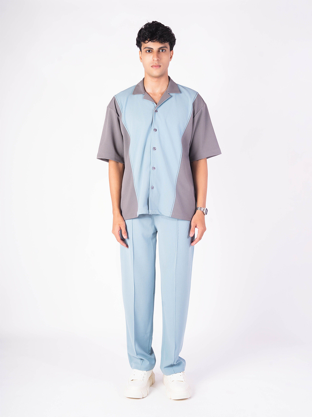 Hop Head Moon Stone and Mint Cuban Shirt