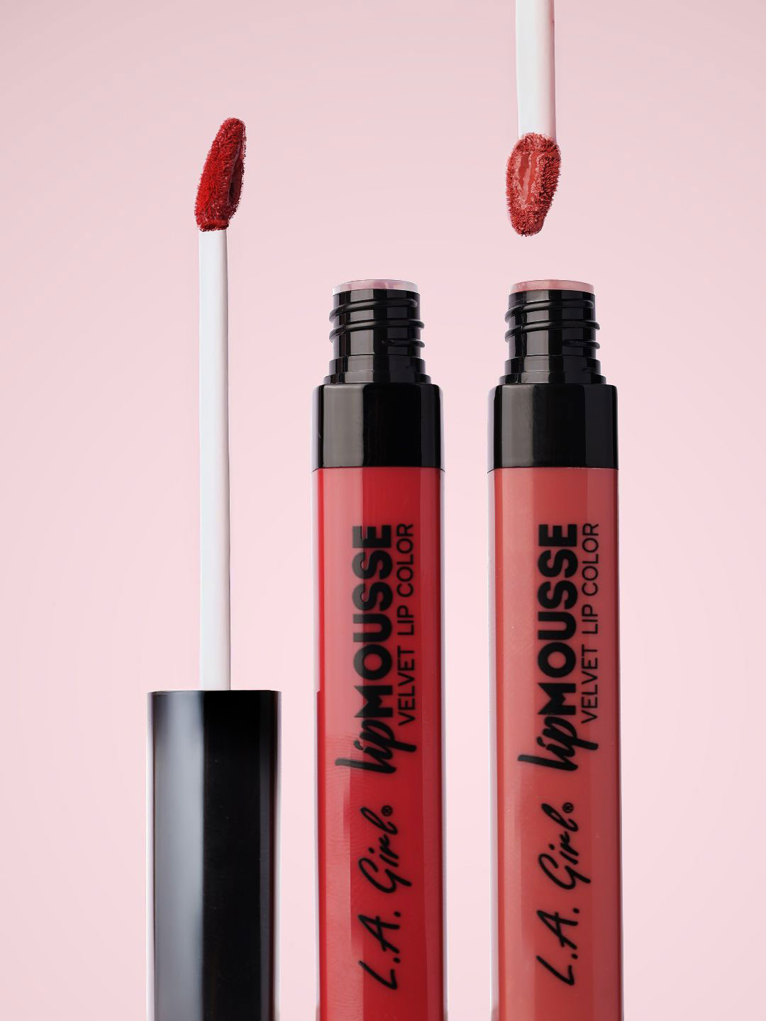 L.A. Girl Set Of 2 Lip Mousse Velvet Lip Color Lipstick - 6 ml Each - Lowkey-Vibe