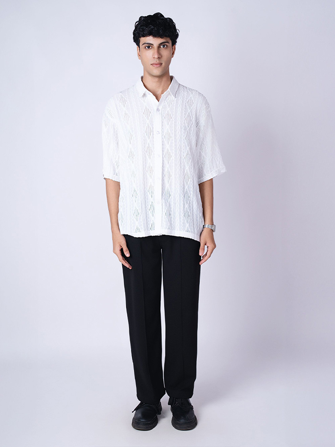 Hop Head White Resort Mesh Shirt