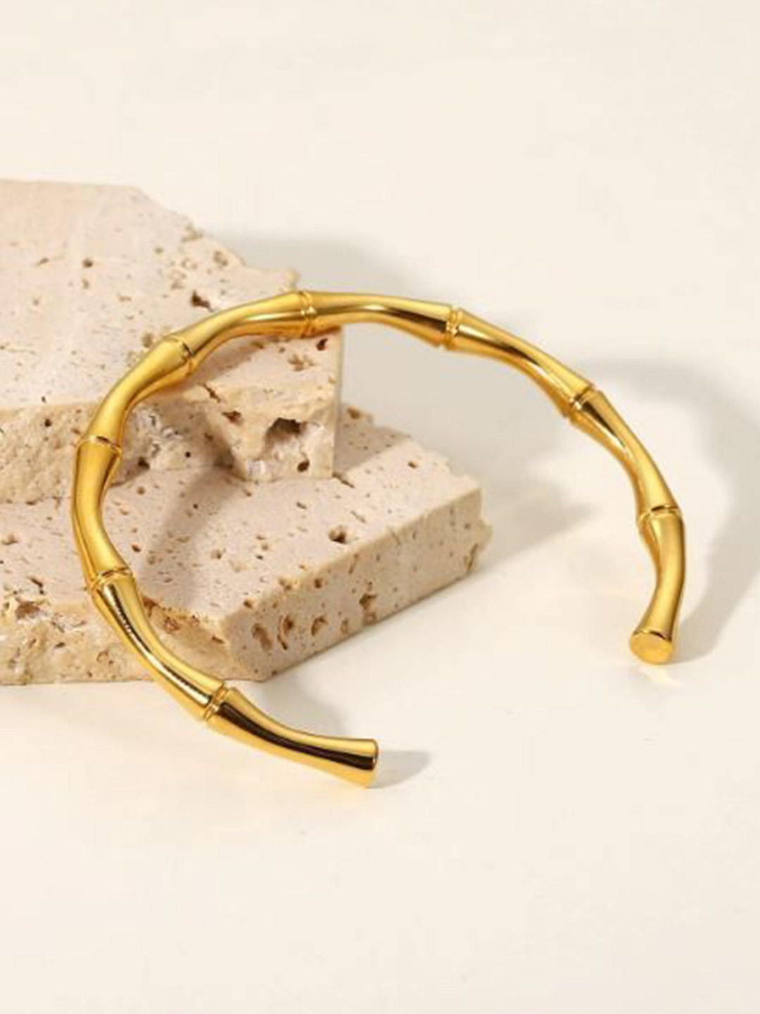 ANJNI CREATION Women Gold-Plated Cuff Bracelet