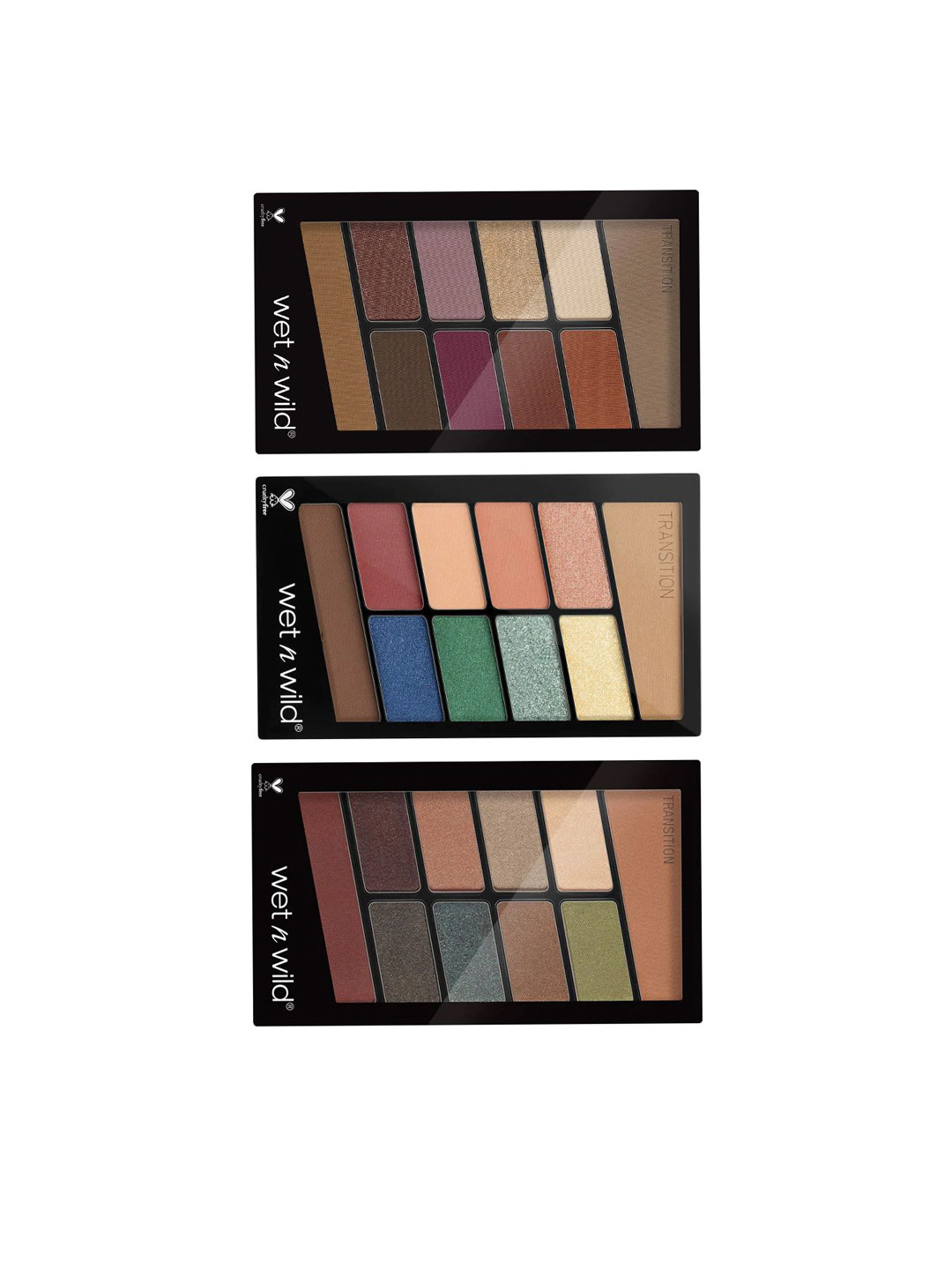 Wet n Wild Set Of 3 10 Eyeshadow - 30 g-Stop Playing Safe - Comfort Zone - Rose In The Air