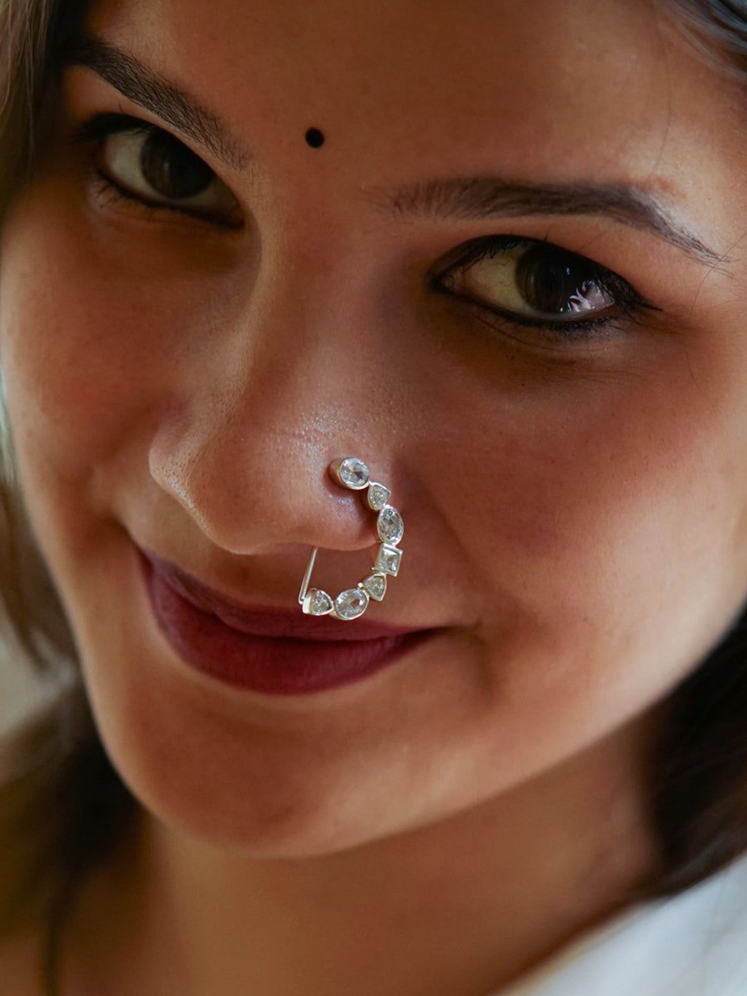 House of Aadyaa Ring Nosepin