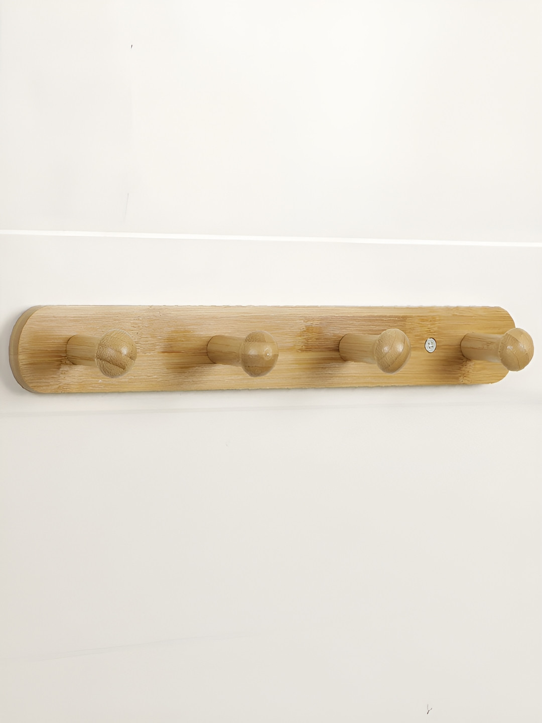 HOKIPO Brown Bamboo Wall Installation Hook