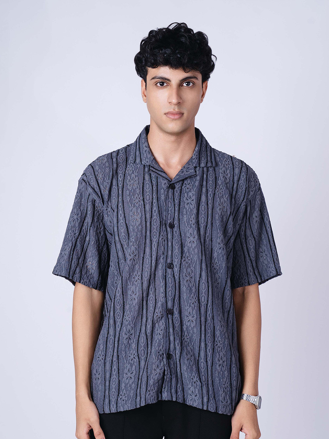 Hop Head Charcoal Mesh Line Shirt