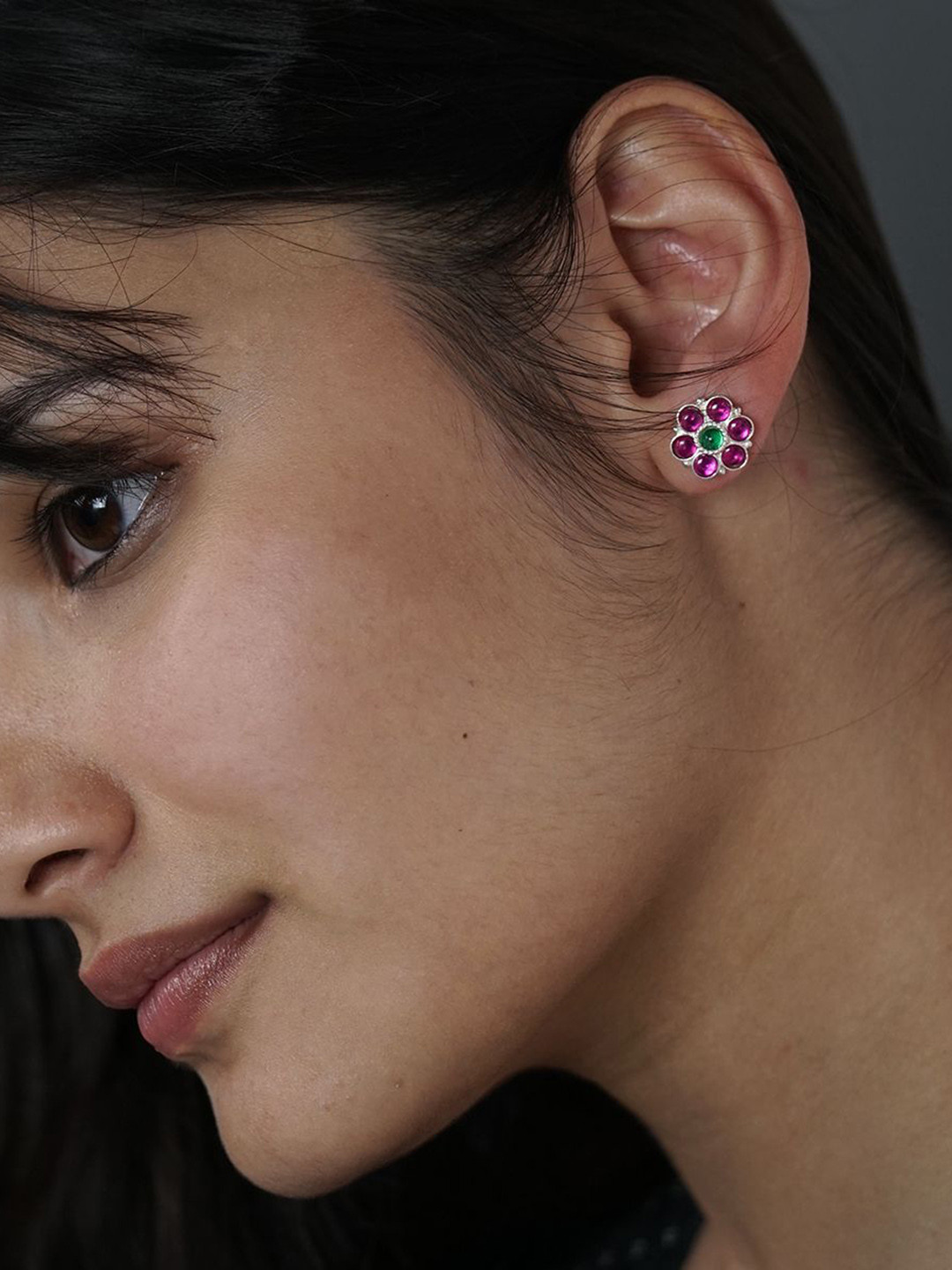 House of Aadyaa 925 Sterling Silver Classic Studs Earrings
