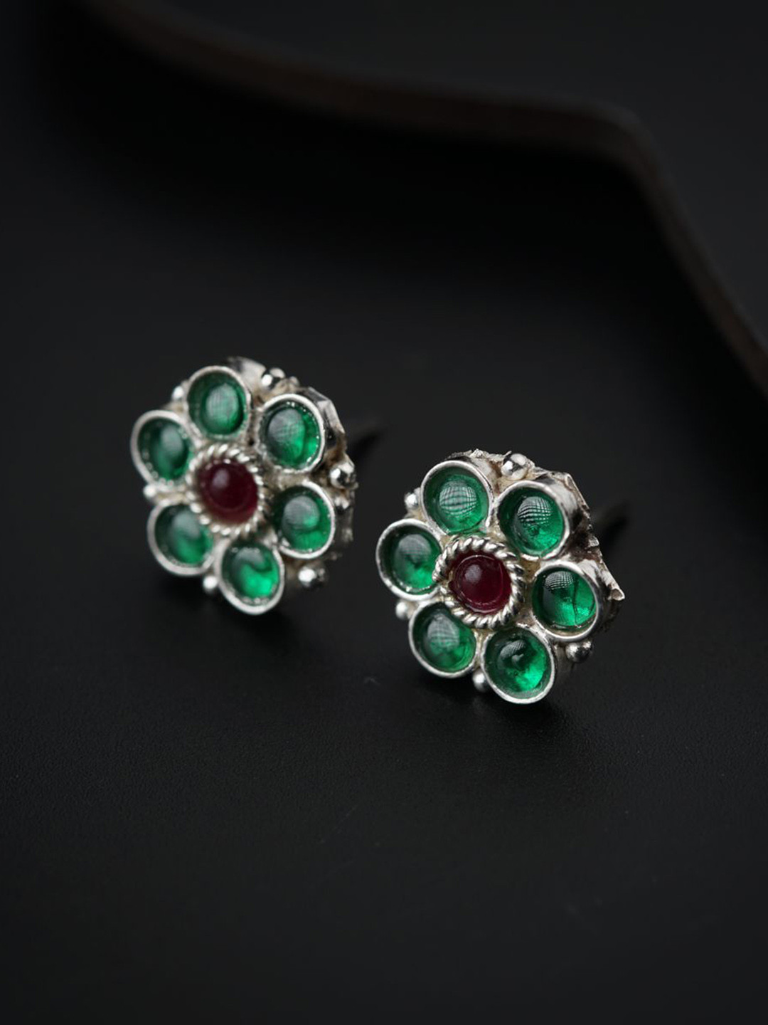 House of Aadyaa 925 Sterling Silver Classic Studs Earrings