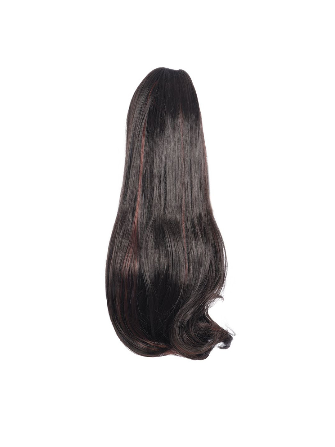 AHS Clip In Wavy Ponytail Highlight Hair Extension - Brown Highlights