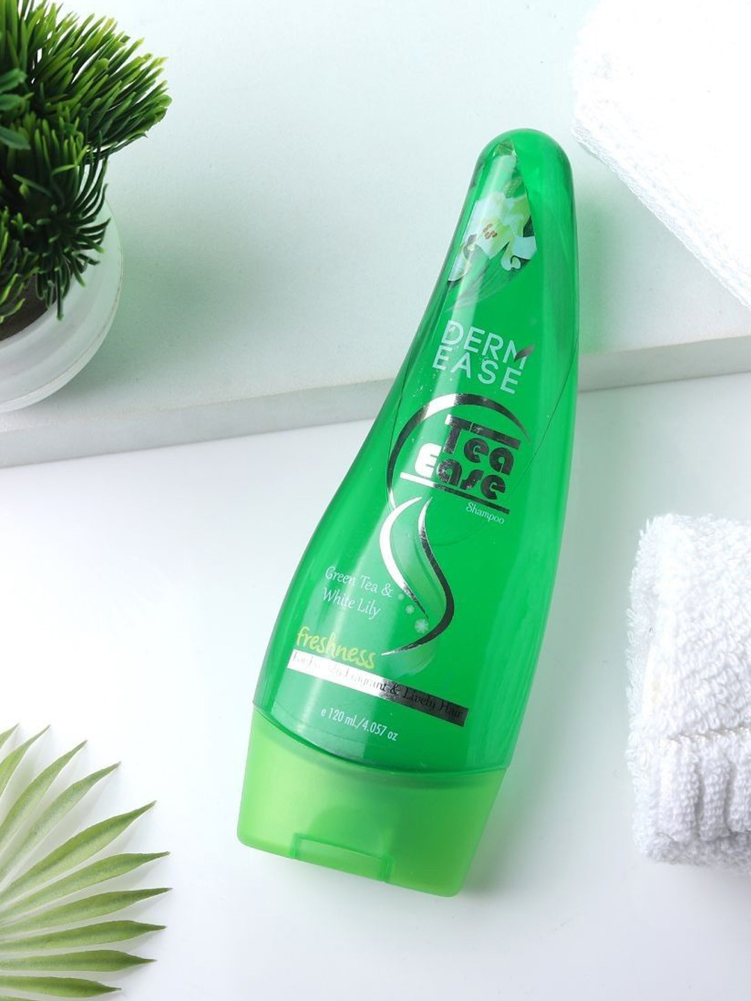 DERMEASE Tea Ease Shampoo With Green Tea & White Lily - 120 ml