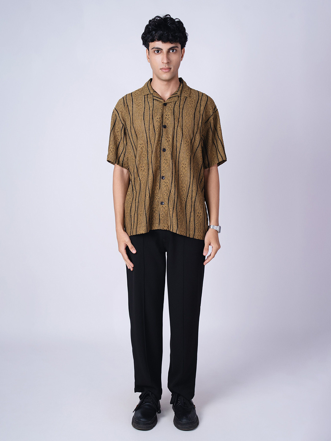 Hop Head Olive Mesh Line Shirt