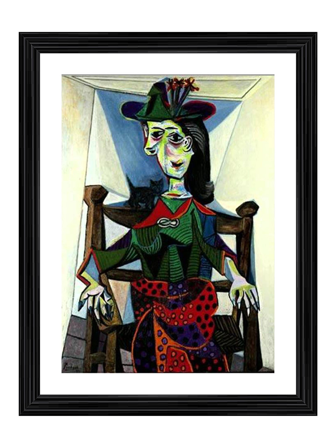 Adventures India Black & Red Abstract Wooden Wall Art