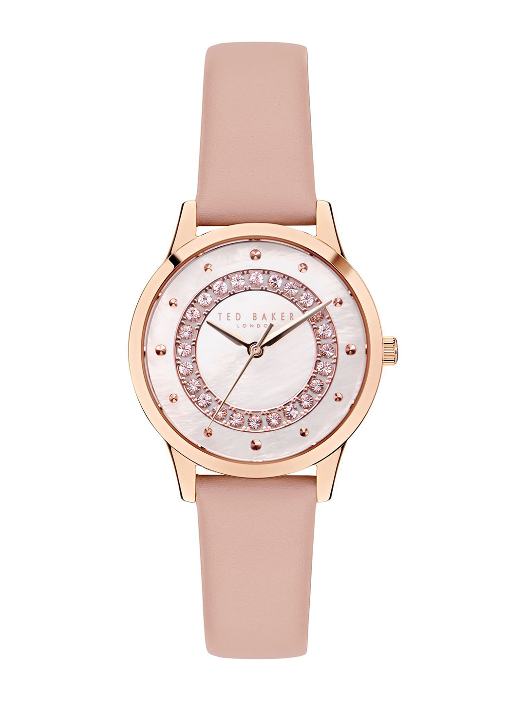 Ted Baker Women Mother of Pearl Dial & Leather Straps Analogue Watch BKPFZS4099I