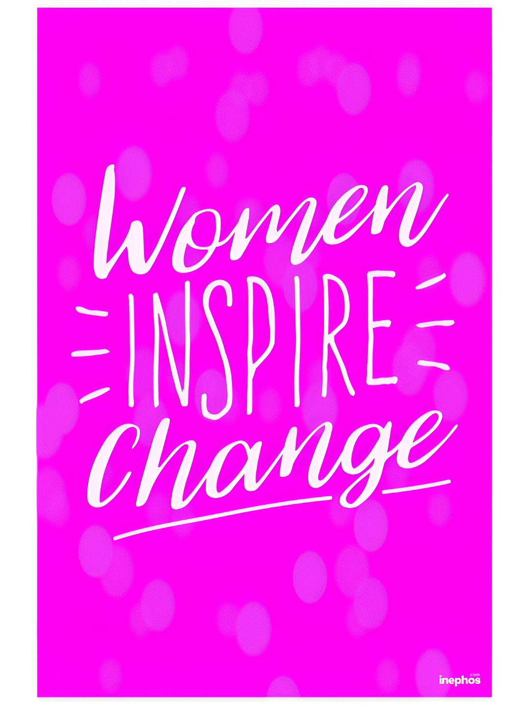 Inephos Purple & White Typography Wall Posters