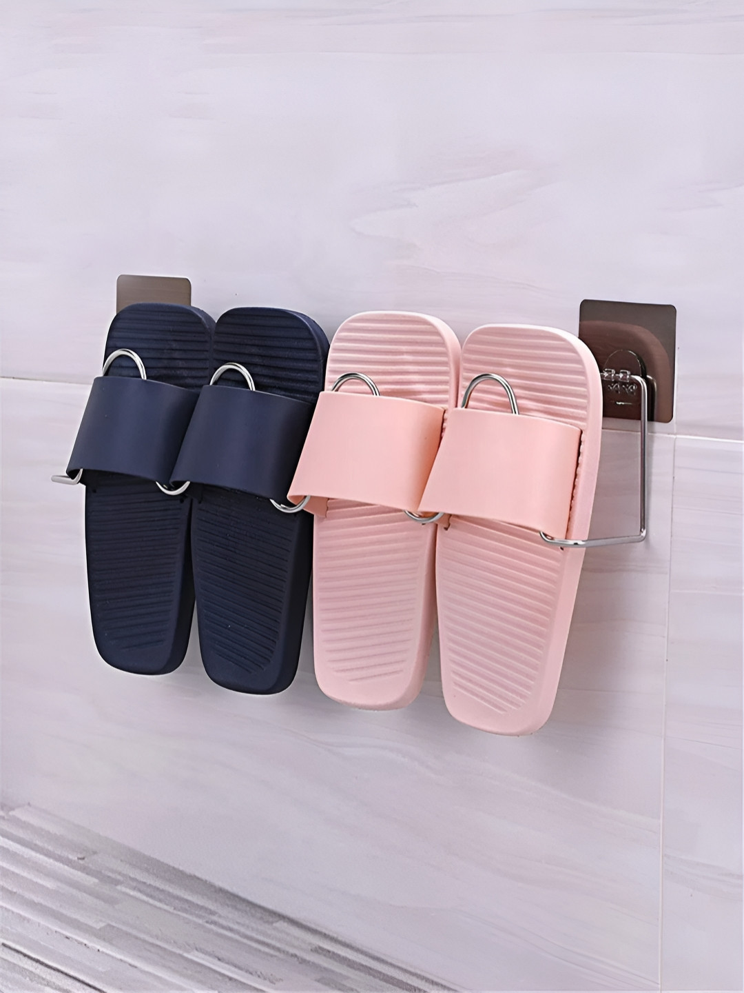 HOKIPO Silver Adhesive Wall Hooks