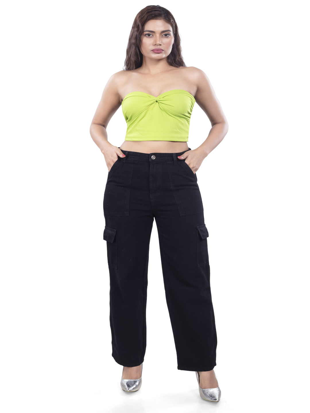 BELLE ALLE DENIM Women Cotton Straight Fit High-Rise Jeans