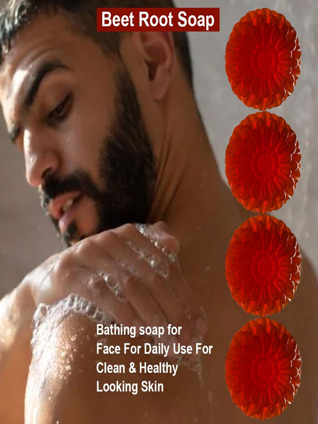 GROOVY Set Of 4 Guava Glaze Beet Root Bar - 100 g Each