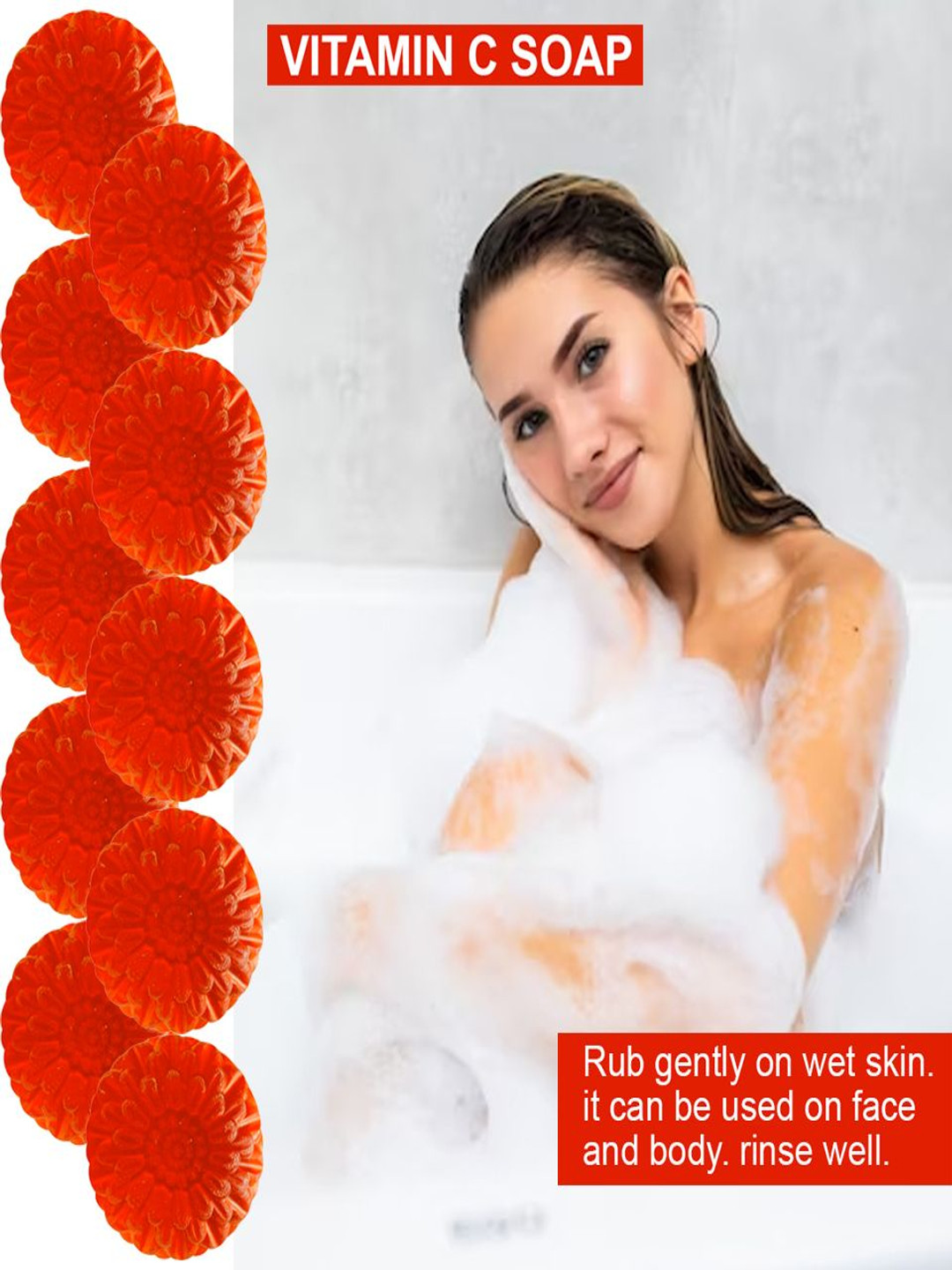 GROOVY Set Of 10 Peanut Pleasure Vitamin C Soap - 100 g Each