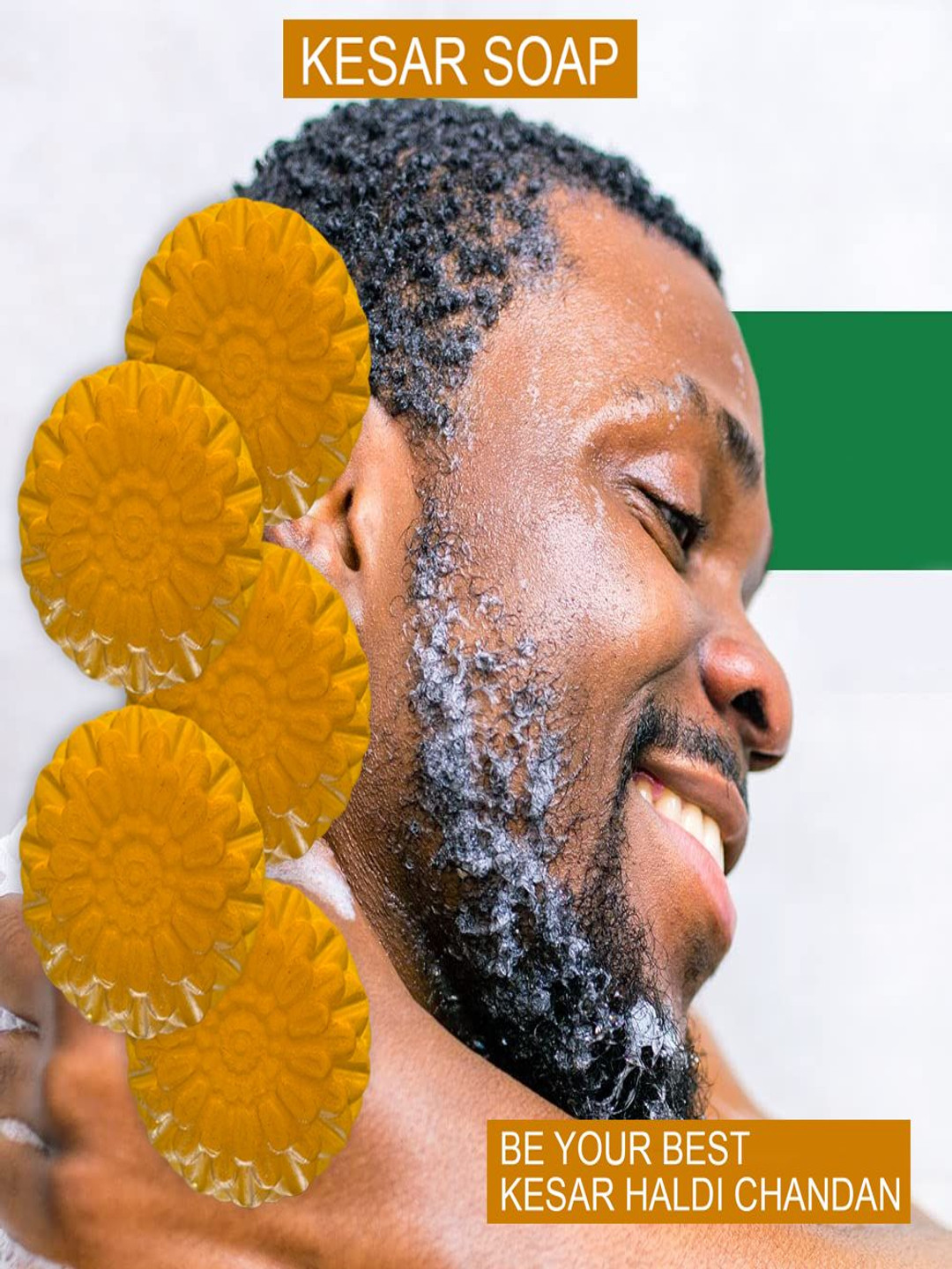 GROOVY Set Of 5 White Tea Wonder Kesar Bar -100 g Each