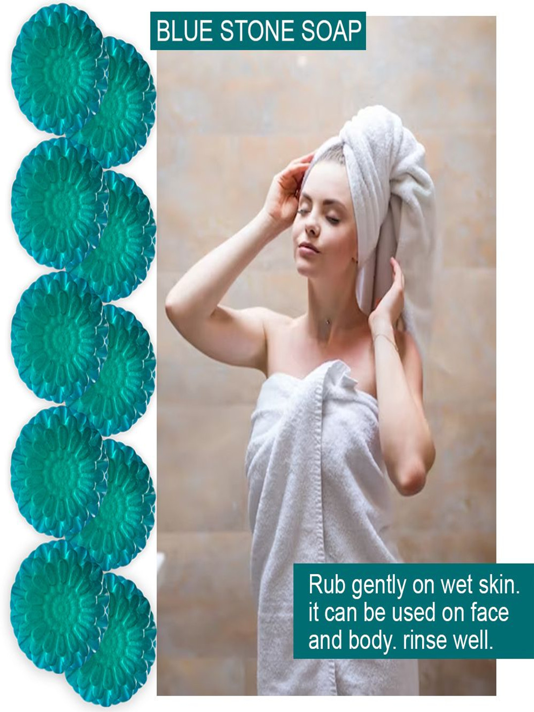 GROOVY Set Of 10 Cherry Cheer Blue Stone Bar- 100 g Each