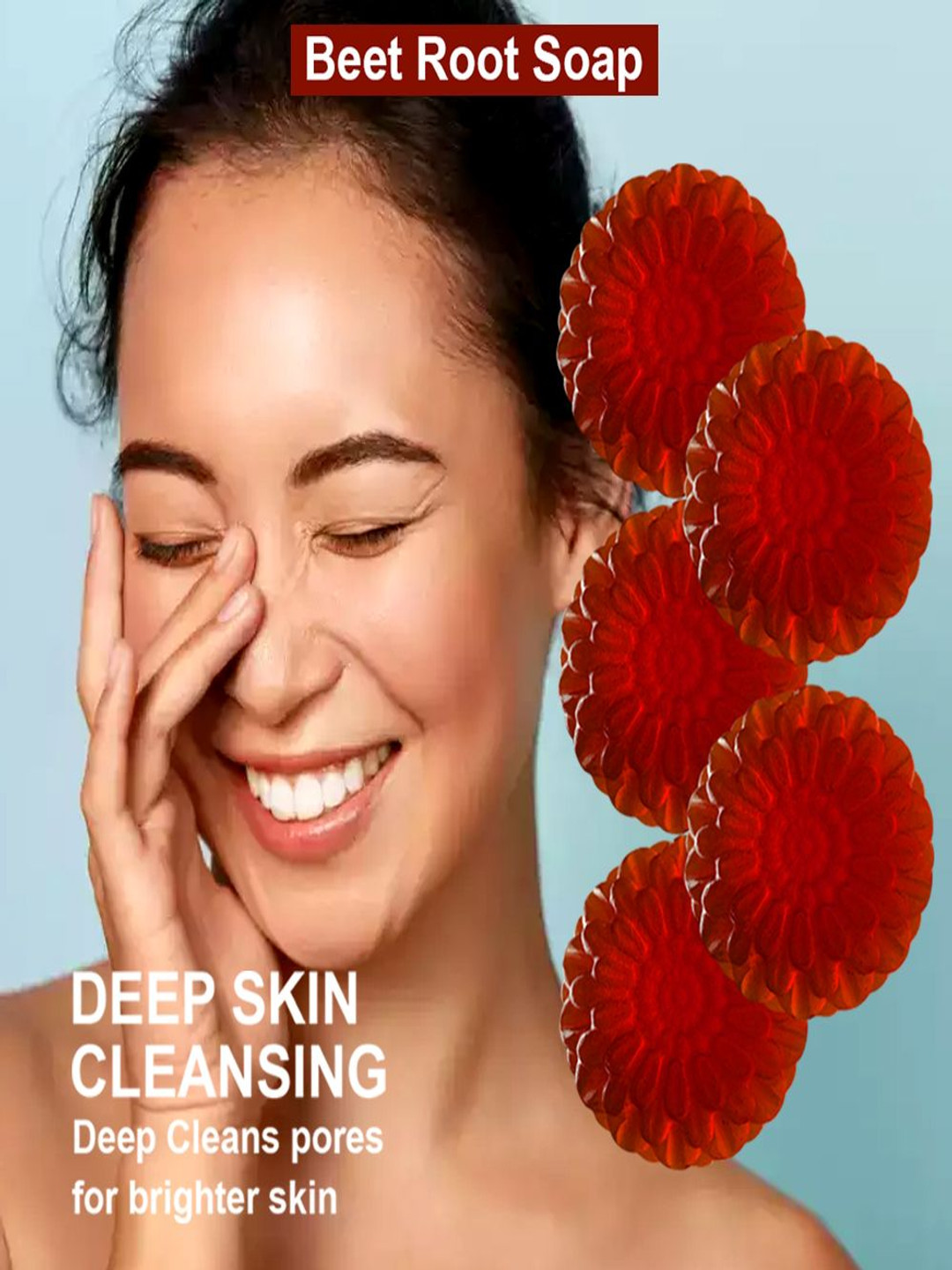 GROOVY Set Of 5 Jasmine Joy Beet Root Soap - 100 g Each