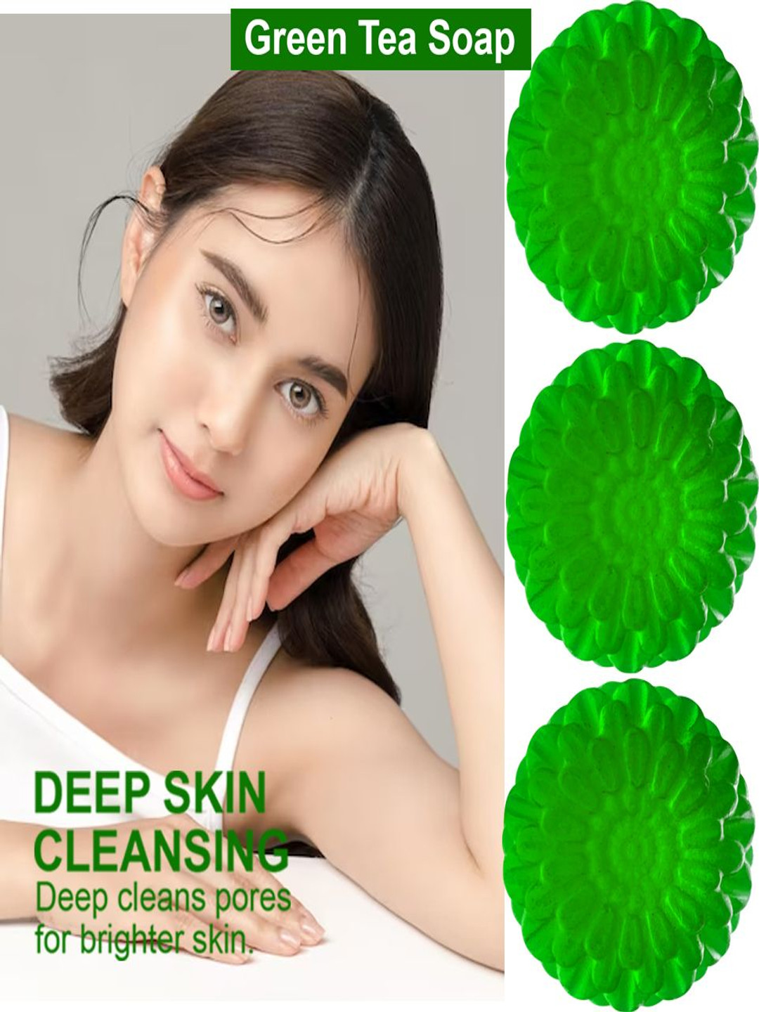 GROOVY Set Of 3 Mango Magic Green Tea Bath Bar - 100 g Each