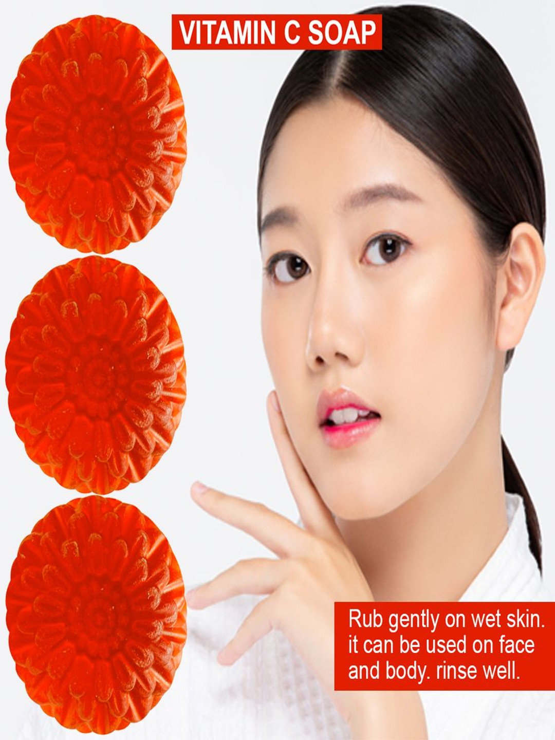 GROOVY Set Of 3 Leek Love Vitamin C Bathing Soap - 100 g Each