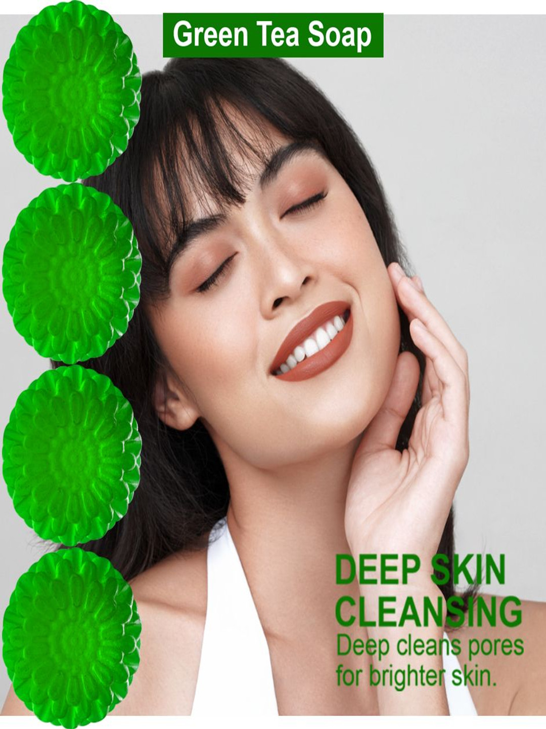 GROOVY Set Of 4 Pumpkin Perk Green Tea Bath Bar - 100 g Each