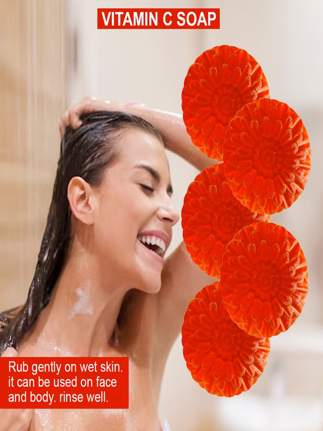 GROOVY Set Of 5  Radish Refresh Vitamin C Bathing Bar- 100 g Each