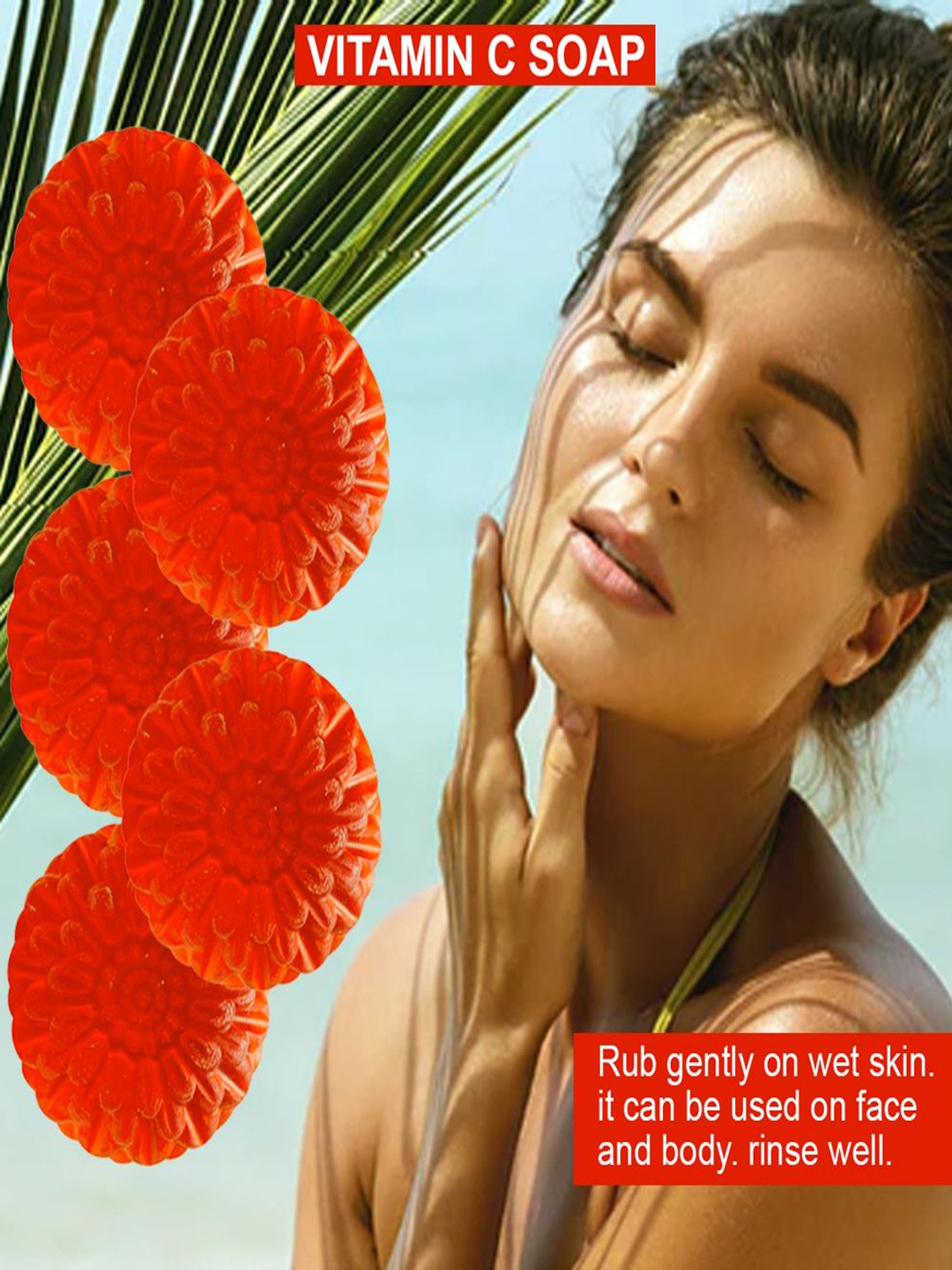 GROOVY Set Of 5 Ginger Goodness Vitamin C Bathing Bar - 100 g Each