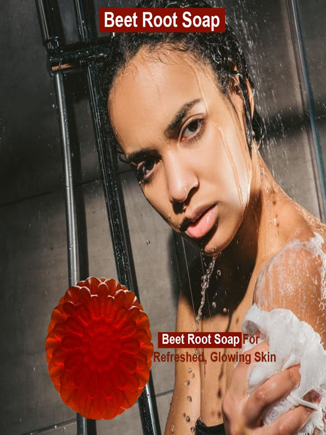 GROOVY Lemon Fresh Beet Root Bath Bar- 100 g