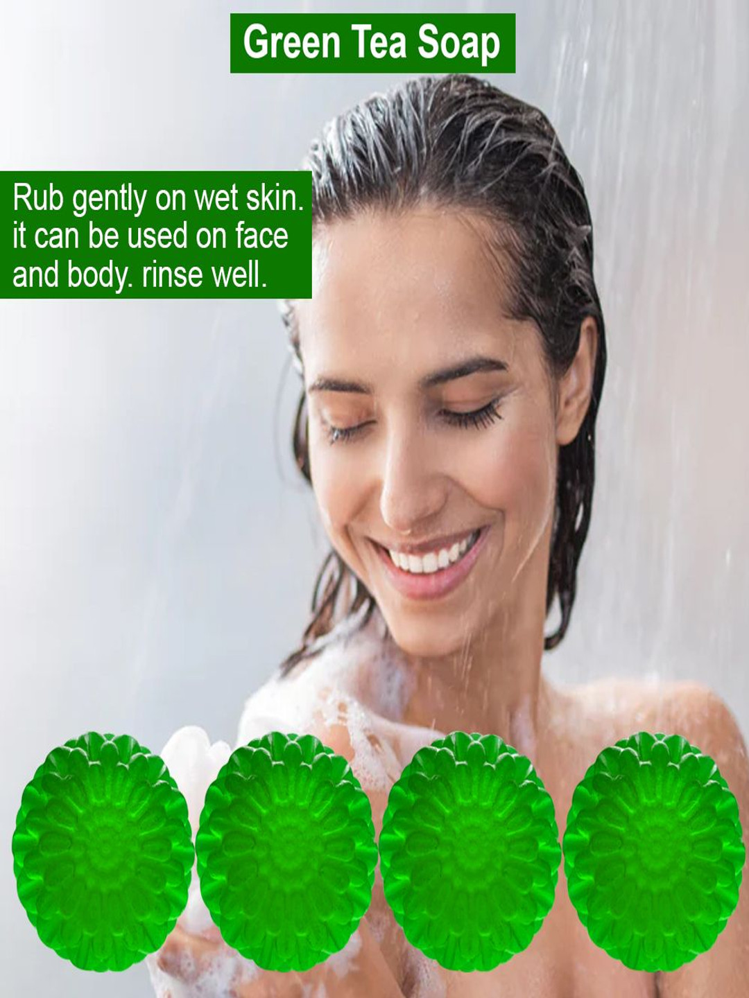 GROOVY Set Of 4 Beet Boost Green Tea Bath Bar- 100 g Each